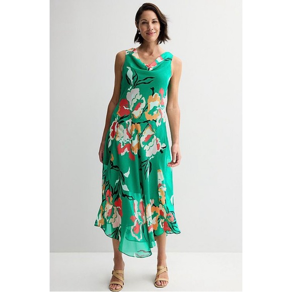Robbie Bee Dresses & Skirts - Women's Robbie Bee Drape Neck Midi Dress Size 16 NWT